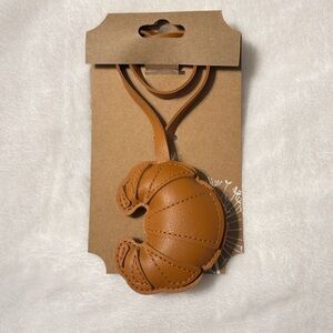 Brown Croissant Keychain